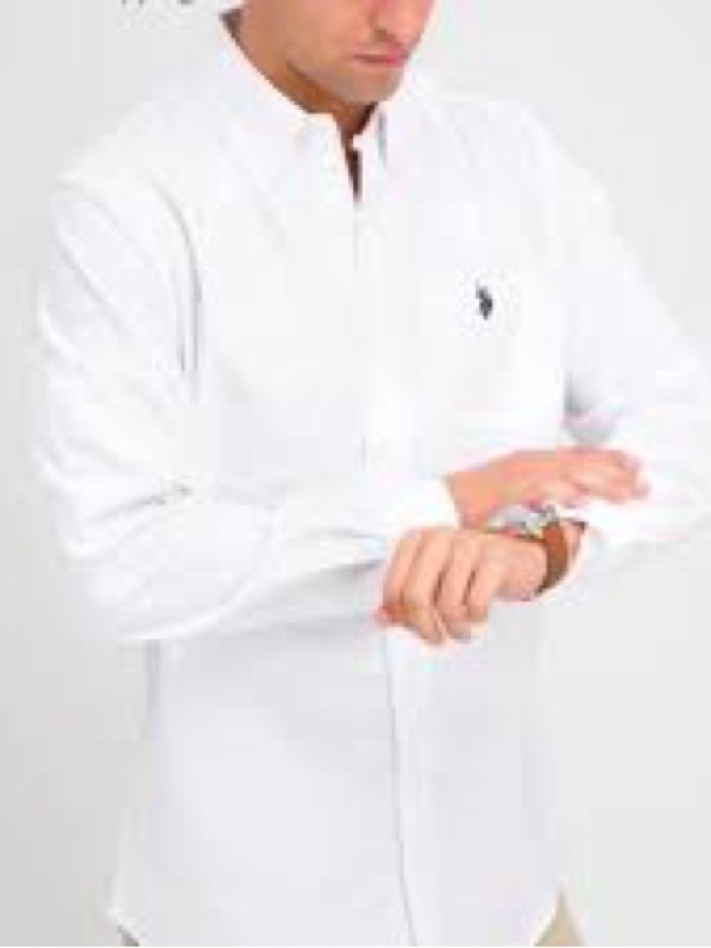 Polo by Ralph Lauren White Button-Down Dress Shirt 16.5 measures X-Large
